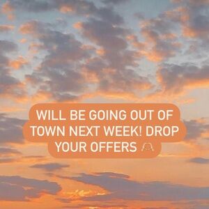 Accepting *most* offers now until next week! Send me an offer or question! ☁️☀️
